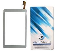 Visiodirect® Vitre ecran tactile pour Archos 101C Xenon HXD-10124 10" Tablette blanc Blanc