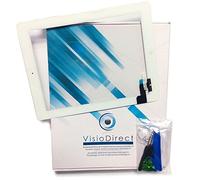 Visiodirect Vitre ecran Tactile pour iPad Mini 3 Blanc avec IC + Outils