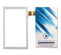 Visiodirect® Vitre ecran tactile pour LEXIBOOK MFC511FR 10.1" YJ144FPC V0 V1 YJ326FPC V0 Tablette blanc Blanc