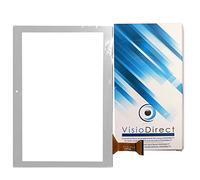 Visiodirect® Vitre ecran Tactile pour Logicom MBOT T101 WJ1358 FPC V2.0 Tablette Blanc