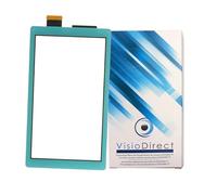 Visiodirect Vitre ecran Tactile pour Nintendo Switch Lite 5.5" Bleu