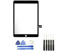 Visiodirect Vitre Tactile Compatible avec Ipad 7 A2197 A2198 A2200 Taille 10.2" Noir + Kit Outils