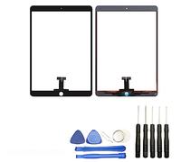 Visiodirect Vitre Tactile Compatible avec iPad Pro 2017 10,5 2017 A1701 / A1709 / A1852 10,5" Noir + Kit Outils