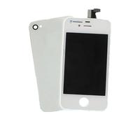 Visiodirect Vitre Tactile ecran LCD sur Chassis pour iPhone 4 Blanc + vitre arrière + Outils
