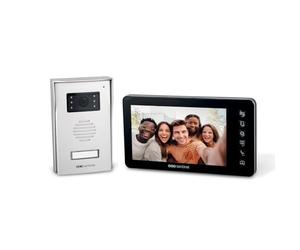 VisioFirst 7 - Interphone Vidéo Filaire, Ouverture Portail Gâche Électrique | SCS Sentinel Visiophone écran 7 pouces, platine de rue, ouverture portail motorisé portillon gâche électrique, PAP0016
