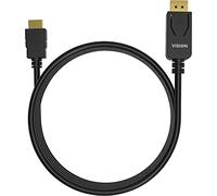 Vision TC 2MDPHDMI/BL câble vidéo et adaptateur 2 m DisplayPort HDMI Type A (Standard) Noir Noir
