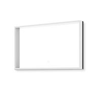 Vision 60x100 cm miroir rectangulaire avec éclairage LED 3 couleurs et capteur, transparent (SATZVIOBLED60100)