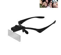 Vision aid Magnifying Glasses with 5 Lenses, LED Light, Headband Tête en Forme de Loupe, Loupe à LED, Loupe, Montre, Réparation de Réparateur, Extension de Cil