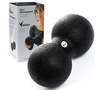 Vision Balle de massage duo I 8x16 cm I Matériau écologique et durable I Auto-massage pour fascias I Soulagement des tensions I Triggerpunkt Therapie I Colliers Régénération I Recommandé par les pros
