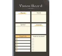 Vision Board: Vision Board Journal, Vision Board Planner, The Vision Board Planner, Size 6"X9", 120 Pages