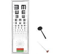 Vision Boîte à lumière astigmatisme et repère rouge vert 3 cibles de test Portée 5 m pour usage optique et scolaire