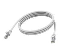 Vision - Câble réseau - RJ-45 (M) pour RJ-45 (M) - 2 m - 6.2 mm - STP - CAT 6a - moulé, sans crochet - blanc