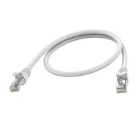 Vision - Câble réseau - RJ-45 (M) pour RJ-45 (M) - 50 cm - 6.2 mm - STP - CAT 6a - moulé, sans crochet - blanc