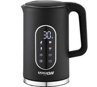 Vision Chef VFS2L01N Bouilloire électrique, 1850 W, 1,7 l, 13 réglages de température, 5 mémoires de préréglage, écran LCD, arrêt automatique lors du chauffage, noire