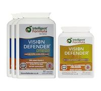 Vision Defender MAC & Omega Pack Soin Oculaire Quotidien - Lutéine Zéaxanthine Méso-Zéaxanthine Caroténoïdes - Oméga-3 Huile Poisson (EPA, DHA) - Vitamines Yeux - 90 Jours - 270 Capsules - UK