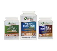 Vision Defender Plus & BP & Omega Supreme Pack Soin des Yeux - AREDS2 Lutéine Zéaxanthine Myrtille Écorce de Pin - Vitamines Yeux pour Vision - Oméga-3 EPA DHA - 180 Capsules - UK