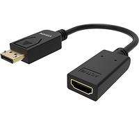 VISION Professional - Adaptateur vidéo - DisplayPort mâle pour HDMI femelle - noir - support 4K