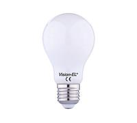 Vision-EL 771395 Ampoule LED E27 Bulb Filament 6W 4000°K Dépoli Boite, Verre/Aluminium, 6 W