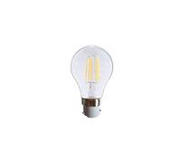 Vision-EL 771400 Ampoule LED B22 Filament Bulb 8W 4000°K, Verre/Aluminium, 8 W, Transparent