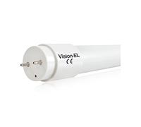Vision-EL 775980 Tube LED T8 4000°K P/N même côté, Aluminium/Verre + PC, 10 W, Dépoli, (L)-600 mm