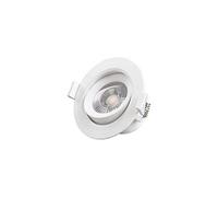 Vision-EL 776322 Spot LED Plafond 4000°K Boite, Aluminium/PC, 7 W, Blanc, (H x Ø)-90 x 44 mm