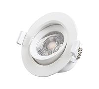 Vision-EL 776323 Spot LED Plafond, PC, 7 W, Blanc, (H x Ø) -44 x 90 mm