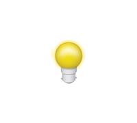 Vision-EL 77645C Ampoule LED, Aluminium/Polycarbonate, B22, 1 W, Jaune, (H x L)-67 x 45 mm 77645C