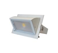 Spot Led Rectangulaire Inclinable Avec Alimentation Electronique 30w 4000°k. Miidex Lighting. Blanc