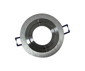 Vision-EL 77712 Support plafond Rond Inclinable Argent Ø93 mm, Aluminium, (Ø)-93 mm