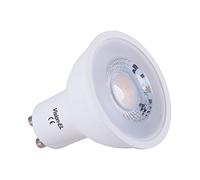 Vision-EL 778192 Ampoule LED GU10 Spot 7W Dimmable 4000°K, Aluminium/PC, GU10, 7 W, Blanc, (H x L)-56 x 49.5 mm