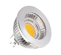 Vision-EL 778677 Ampoule LED GU5.3 Spot 6W Dimmable 4000°K 80°, Aluminium/PC, GU5.3, 6 W, Aluminium, (H x L)-56 x 49.3 mm
