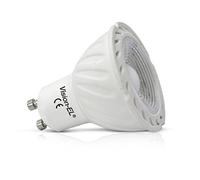 Vision-EL 7787001 Ampoule LED GU10 Spot 6W Dimmable 2700°K, Aluminium/PC, 6 W, Blanc