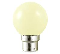 Vision-EL - Ampoule Led 0,8W culot B22 - Forme boule - Blanc chaud 3000°K