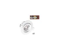 VISION EL Spot LED SMD orientable 5W 3000°K - Pack de 3