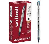 Vision Elite Roller Ball Stick Waterproof Pen, Blue/Black Ink, Bold