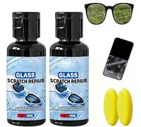 Vision Lens Scratch Remover,Eye Glass Scratch Remover,Lens Scratch Removal Spray,Scratch Remover for Eyeglasses,Sunglasses and Screens,Fast Action Glass Scratch Repair,Gentle Formula (2 Pcs)