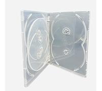 Vision Media Boitier DVD CD Multi Très Transparent 6 Sens Tranche 14mm (Lot de 10pcs)