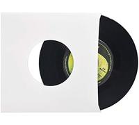 Vision Media Lot de 5 pochettes blanches pour disques de 30,5 cm avec trou - Tranche de 3 mm