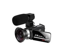 Vision Nocturne Caméscope Extérieur 2.7K WiFi Caméra Vidéo Numérique for Blogueur Infrarouge Portable Webcam Photo Vlog Enregistreur Prend Netteté Fluidité(128G SD Card,Set 4)