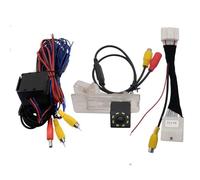 Vision Nocturne Étanche pour Dacia pour Duster 2009-2016 2017 2018 2019 8 LED Fisheye Trajectoire Dynamique HD Voiture Vue Arrière Caméra De Recul(Fixed Parking Line)