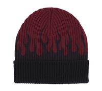 Vision OF Super - Bonnet Beanie Flames avec finition côtelée - Homme - Accessoires - Multicolore - Taille: ONE Size