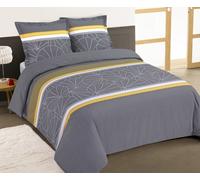 VISION - Parure housse de couette GOLDIE - 200x200cm - 100% coton