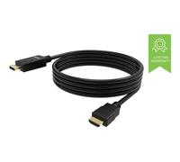 VISION Professional - Câble adaptateur - DisplayPort mâle pour HDMI mâle - 1 m - noir - support 4K