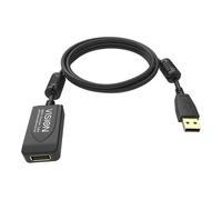 Vision Professional - Rallonge de câble USB - USB (M) pour USB (F) - USB 2.0 - 5 m - rappel actif en ligne - noir