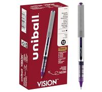 Vision Roller Ball Stick Waterproof Pen, Majestic Purple Ink, Fine, Dozen