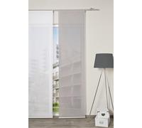 Vision S Panneau Coulissant Semi-Transparent ROM, Aspect Bambou, uni, côtés découpés au Laser, Couleur : Taupe, Dimensions : 245 x 60 cm, Nombre : 1