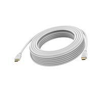 Vision TC-10MHDMI8K : Câble HDMI 2.1 10m, 8K 4320p, 48 Gbit/s, Connecteurs HDMI Type A mâles, Plaqué Or, AWG 26, Ethernet, ARC, Blanc