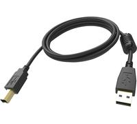 Vision TC 3MUSB/BL câble USB USB 2.0 3 m USB A USB B Noir