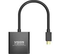Vision TC-MDPVGA/BL câble vidéo et adaptateur Mini DisplayPort VGA (D-Sub) Noir
