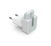 Vision TC-PF8AEU Fiche d'Alimentation Europlug (Duckhead) Blanche pour Bloc d'Alimentation Apple - Certification WEEE, CE/EMC, CE/LVD, RoHS